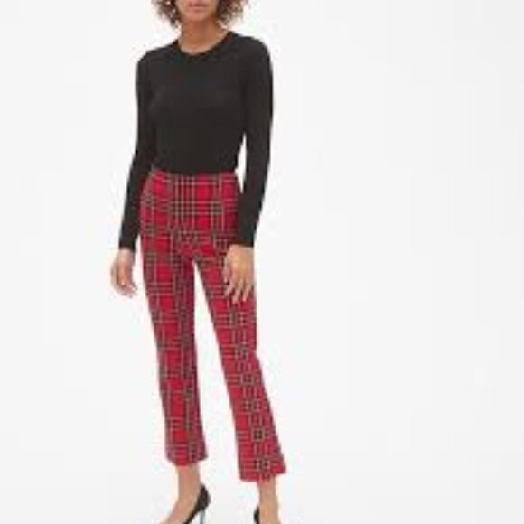 Plaid High Rise Crop Kick Pants - Picture 8 of 8